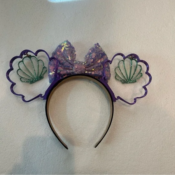 Disney Purple and Green Sequin Headband